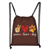 Chihuahua Print Drawstring Bag for Women, Teens & Girls