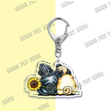 PUG Keychain Cartoon Pet Pendant Pet Lover Gift
