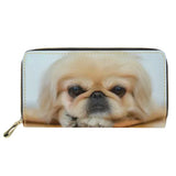 Dog Pattern Long Wallet Zipper Phone Bag Animal Clutch Tote Bag