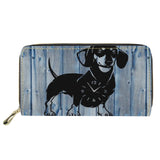 Dog Pattern Long Wallet Zipper Phone Bag Animal Clutch Tote Bag