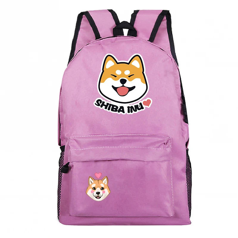 Shiba Inu Kids Backpack Back to School Gift for Boys Girls Men Women