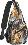 Dog Sling Bag Crossbody Chest Daypack Women Shoulder Bag