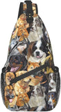 Dog Sling Bag Crossbody Chest Daypack Women Shoulder Bag