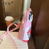 Doll Shoulder Bag Women Pink Small Crossbody Bag
