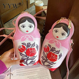 Doll Shoulder Bag Women Pink Small Crossbody Bag