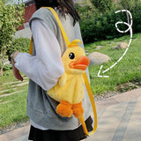 Duck Backpack Plush Handbag Crossbody Bag For Kids