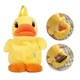 Duck Backpack Plush Handbag Crossbody Bag For Kids