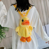 Duck Backpack Plush Handbag Crossbody Bag For Kids