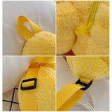 Duck Backpack Plush Handbag Crossbody Bag For Kids
