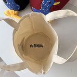 Duck Women Lunch Box Bento Bag Female Clutch Purse Tote Handbags