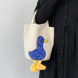 Duck Women Lunch Box Bento Bag Female Clutch Purse Tote Handbags