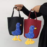 Duck Women Lunch Box Bento Bag Female Clutch Purse Tote Handbags