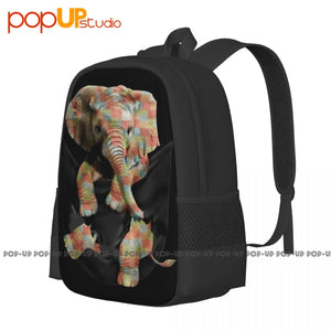 Elephant Inside Pocket Elephant Backpack Large Capacity Bookbag