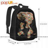 Elephant Inside Pocket Elephant Backpack Large Capacity Bookbag