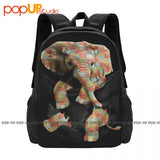 Elephant Inside Pocket Elephant Backpack Large Capacity Bookbag