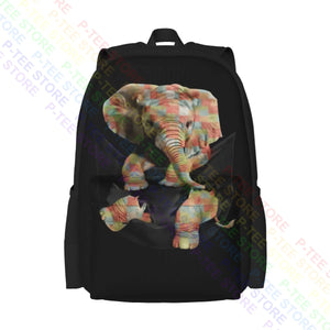 Elephant Inside Pocket Creative Personalised Backpack