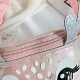 Elk Antlers Female Waist Bag Kids Fanny Pack Cartoon Pu Leather