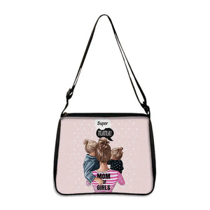 Family Mom Father Print Messenger Bag Harajuku Style Women Handbags