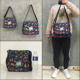 Family Mom Father Print Messenger Bag Harajuku Style Women Handbags