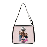 Family Mom Father Print Messenger Bag Harajuku Style Women Handbags
