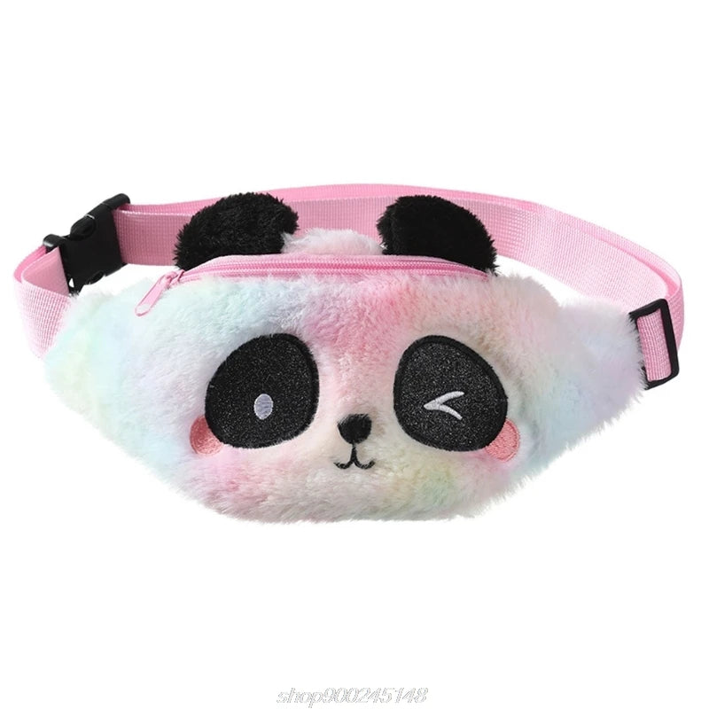 Fluffy Fanny Pack Plush Waist Bag for Kids Girls