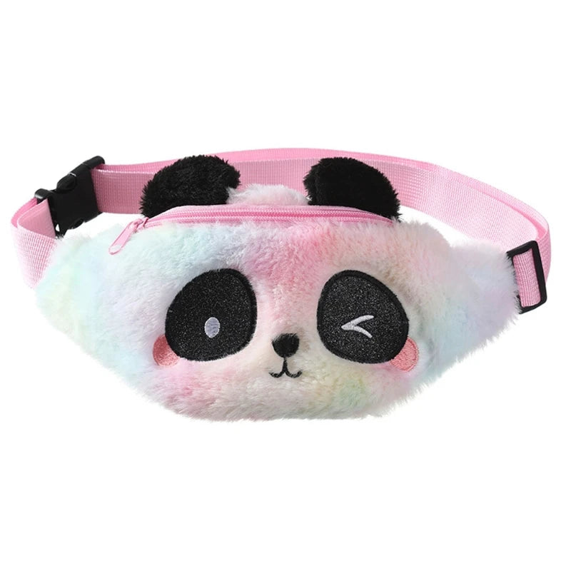 Fluffy Waist Bag for Girls Plush Fanny Pack Chest Bag Kids