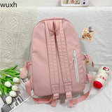 Candy-colored Women's Backpack Multi-pocket Travel Bag Student School Backpack