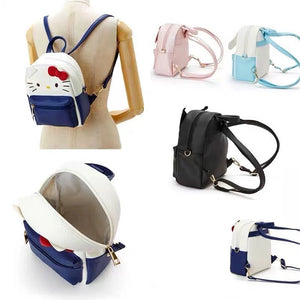 Casual Pu Backpack Crossbody Bag Small Travel Backpack