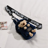 Female Denim Canvas Crossbody Chest Bag Student One-shoulder Multifunctional Mob