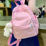 Female School Backpack for Girls Nylon School Bag Casual Women Travel Rucksack