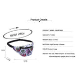 Fish Scale Sport Waist Bag for Women Girls Kids Zipper Female