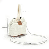 Flower Pattern Bucket Bag Women?s Handbag Purse Small Tote Bag Clutch Shoulder B