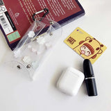 Flowers Transparent PVC Key Wallet Case Chain Ring Pouch Car Keychain
