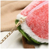 Funny Cartoon Watermelon Chain Shoulder Bag for Girls