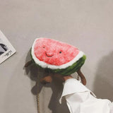 Funny Cartoon Watermelon Chain Shoulder Bag for Girls