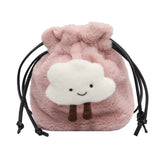 Fluffy Cloud Plush Bag Winter Women One Shoulder Bucket Bag
