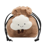 Fluffy Cloud Plush Bag Winter Women One Shoulder Bucket Bag