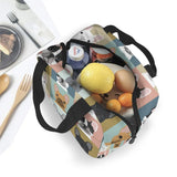 French Bulldog Print Lunch Bag Insulated Thermal Food Tote Women Kids Picnic Bag