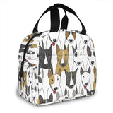 French Bulldog Print Lunch Bag Insulated Thermal Food Tote Women Kids Picnic Bag
