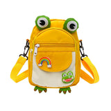 Funny Frog Cartoon Girl Chest Bag Cute Messenger Crossbody Nylon Women Bag