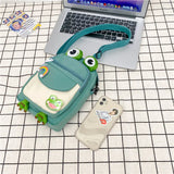 Funny Frog Cartoon Girl Chest Bag Cute Messenger Crossbody Nylon Women Bag