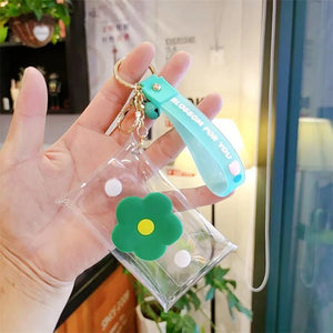 Fruits PVC Key Wallet Case Chain Ring Pouch Car Keychain