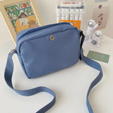 Fur Ball Pendant Canvas Shoulder Bag for Girls Women Crossbody Purse