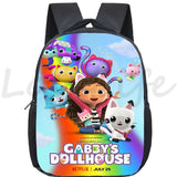 Gabby Dollhouse Backpack Cats Schoolbag Kids Primary Bookbag