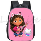 Gabby Dollhouse Backpack Cats Schoolbag Kids Primary Bookbag