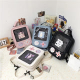 Game Console Lolita Girls Shoulder Bag Nylon Backpack Casual Ladies Bag