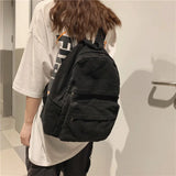 Casual Canvas Girl Backpack for Teenage Girls