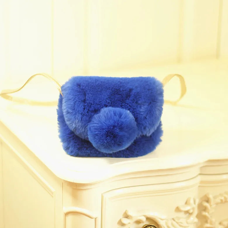 Girl Lovely Soft Ball Shoulder Bag for Kids