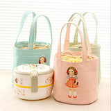 Girl Lunch Bag Waterproof Insulation Food Thermal Cooler Tote