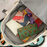 Girl Waterproof Nylon Backpacks Large Capacity Casual Laptop